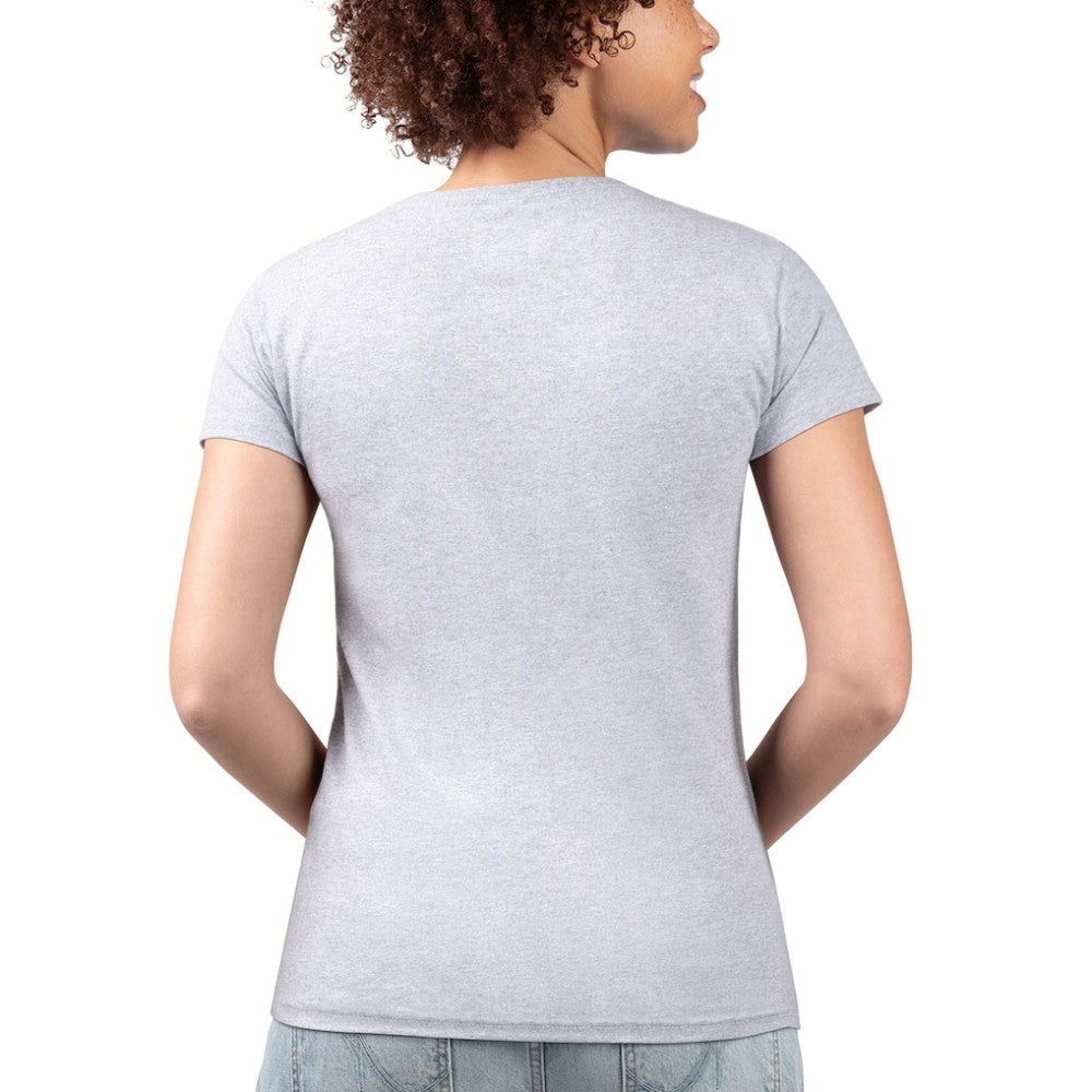 Baltimore Orioles G-III 4Her by Carl Banks Women's Super-Slim Fit Lightweight City Graphic V-Neck T-Shirt - Heather Gray