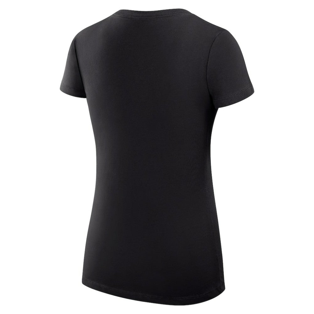 Chicago White Sox G-III 4Her by Carl Banks Women's Super-Slim Fit Lightweight City Graphic V-Neck T-Shirt - Black