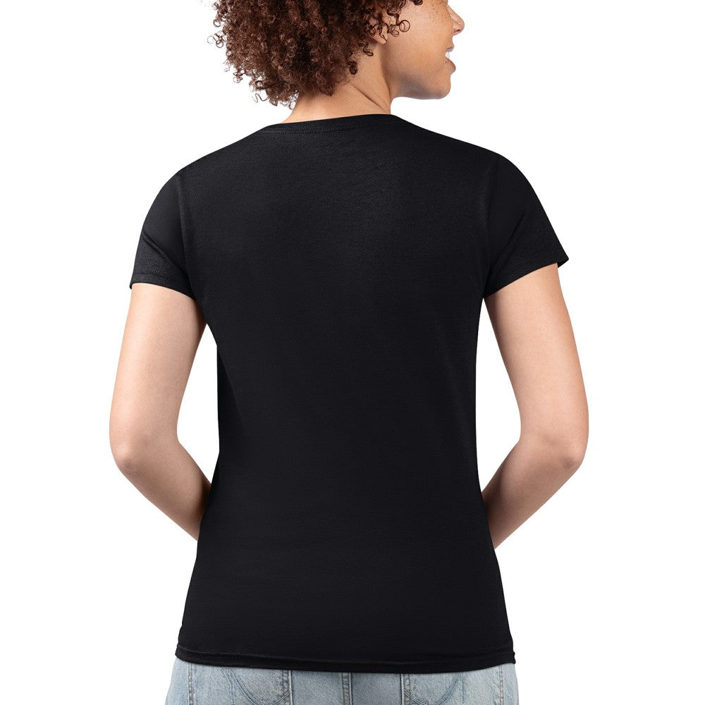Cincinnati Reds G-III 4Her by Carl Banks Women's Super-Slim Fit Lightweight City Graphic V-Neck T-Shirt - Black