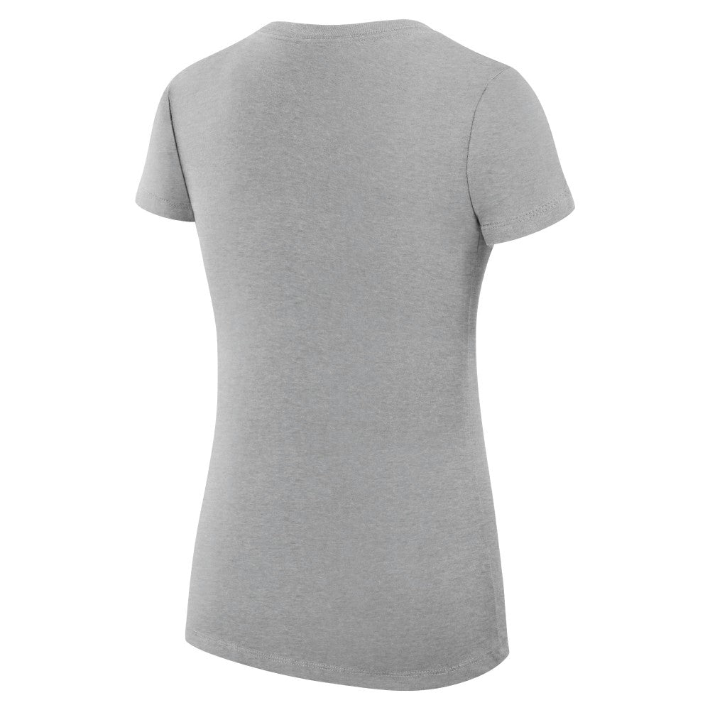 Cincinnati Reds G-III 4Her by Carl Banks Women's Super-Slim Fit Lightweight City Graphic V-Neck T-Shirt - Heather Gray