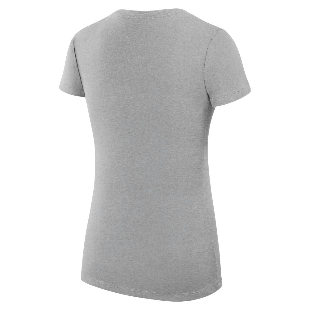 Milwaukee Brewers G-III 4Her by Carl Banks Women's Super-Slim Fit Lightweight City Graphic V-Neck T-Shirt - Heather Gray