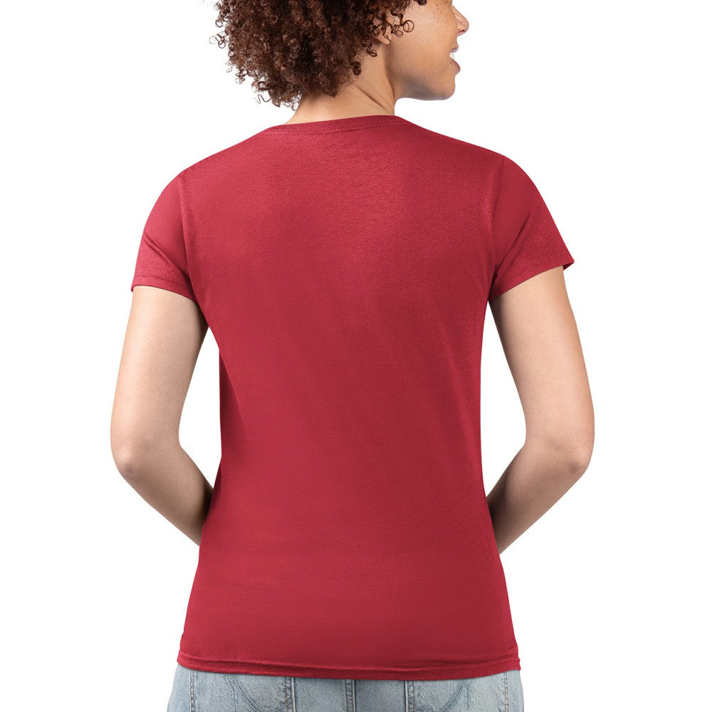 Minnesota Twins G-III 4Her by Carl Banks Women's Super-Slim Fit Lightweight City Graphic V-Neck T-Shirt - Red