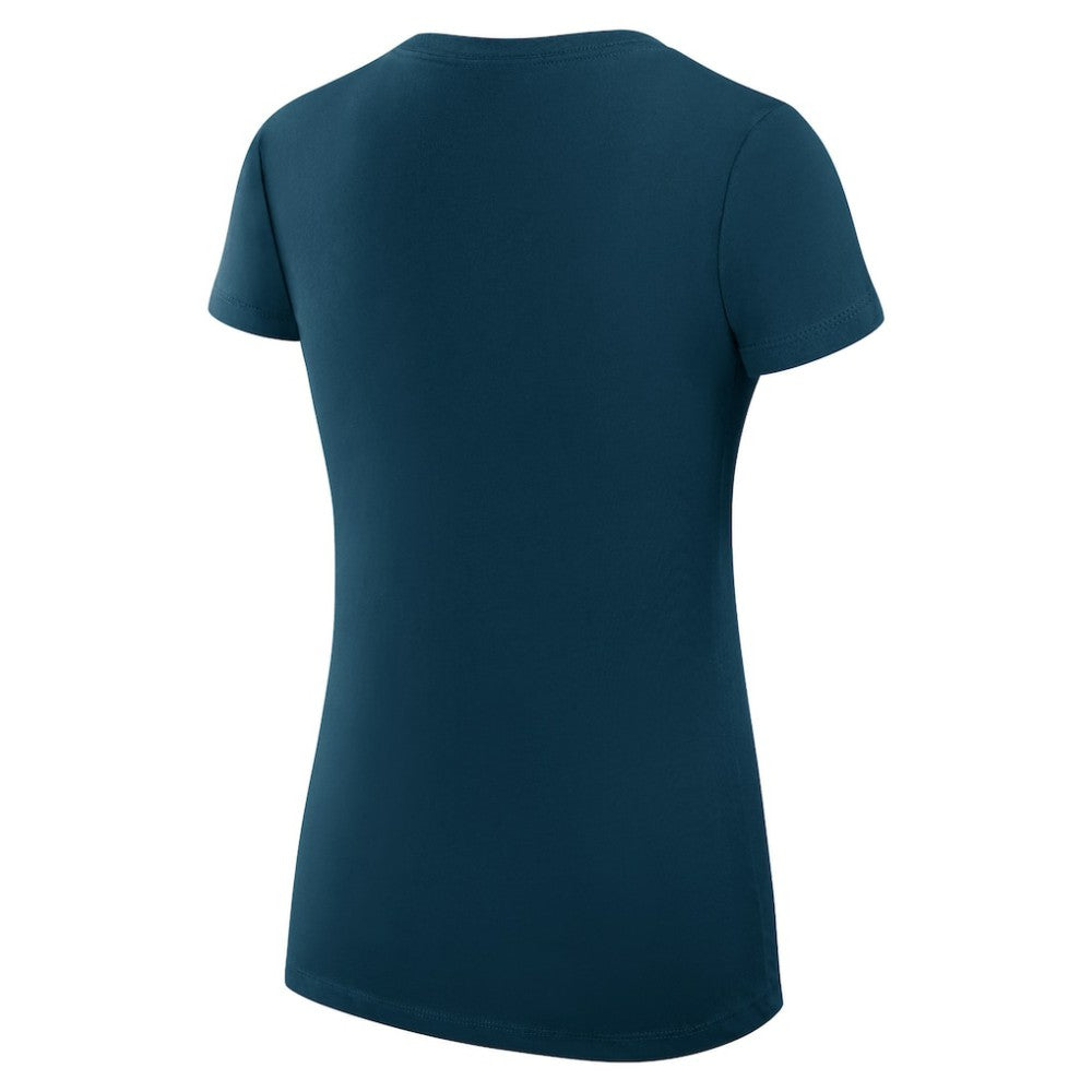 Seattle Mariners G-III 4Her by Carl Banks Women's Super-Slim Fit Lightweight City Graphic V-Neck T-Shirt - Navy