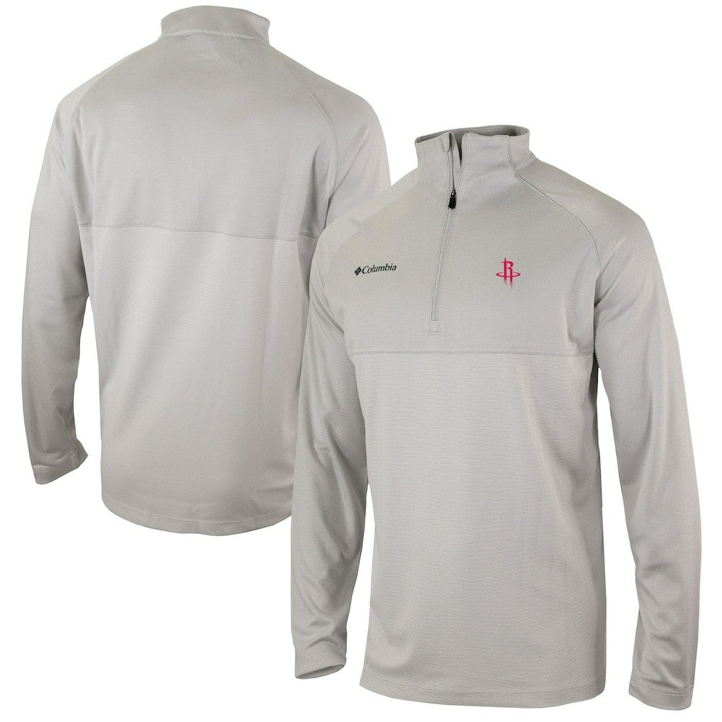 Houston Rockets Omni-Wick Rockin' It Quarter-Zip Pullover Top sale - Heather Gray | Columbia on sale