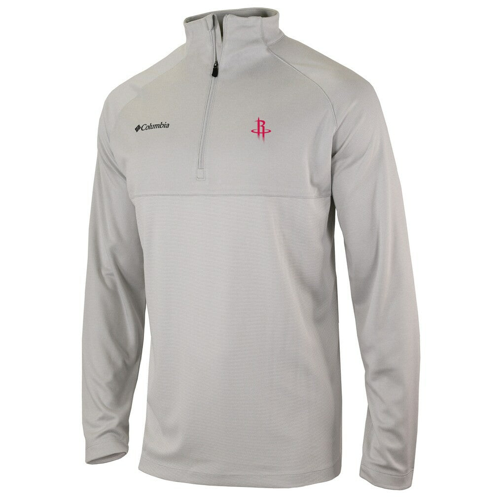 Houston Rockets Omni-Wick Rockin' It Quarter-Zip Pullover Top sale - Heather Gray | Columbia on sale