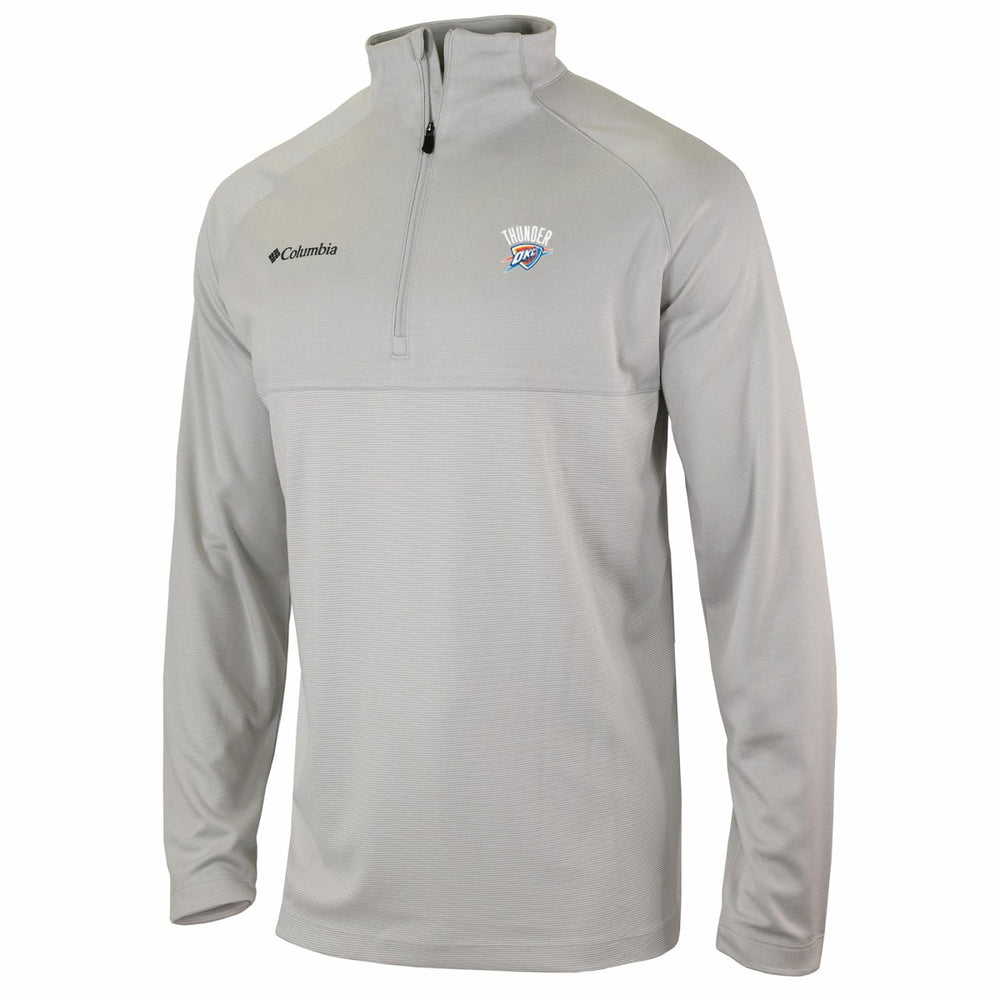 Oklahoma City Thunder Omni-Wick Rockin' It Quarter-Zip Pullover Top - Heather Gray | Columbia on sale
