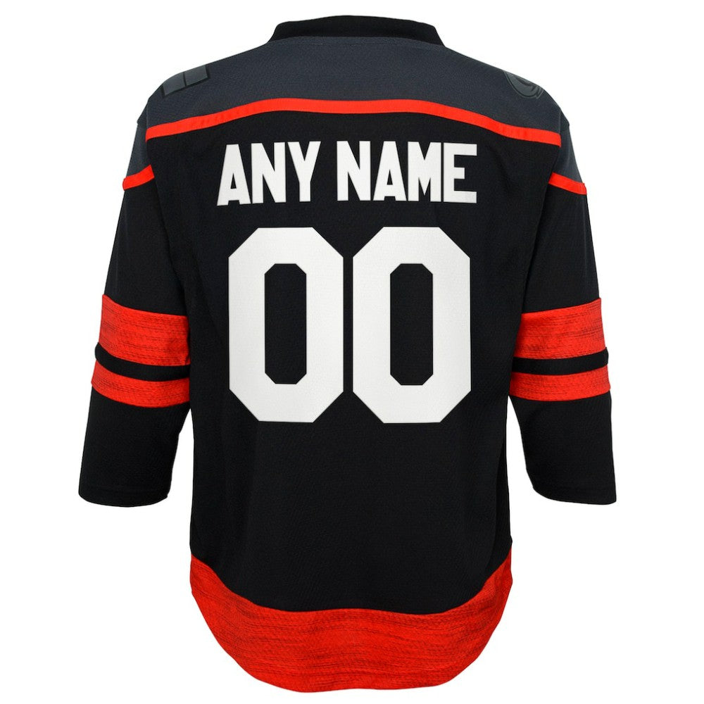 Carolina Hurricanes Youth Home Replica Custom Jersey