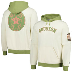Houston Astros Color Pop Pullover Hoodie - Cream/Green | New Era