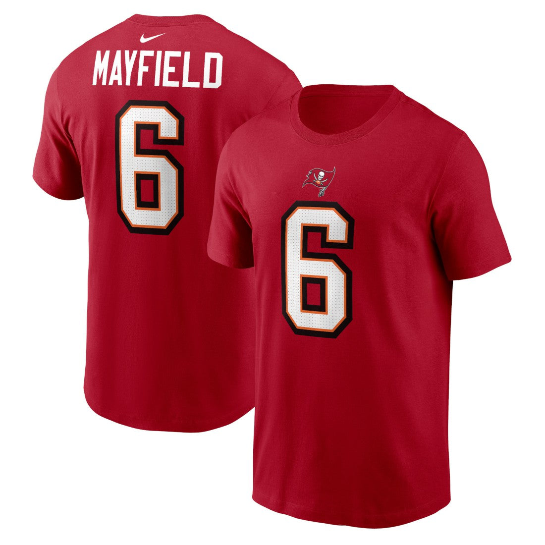 NFL Tampa Bay Buccaneers Baker Mayfield  Player Name & Number T-Shirt