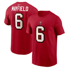 NFL Tampa Bay Buccaneers Baker Mayfield  Player Name & Number T-Shirt