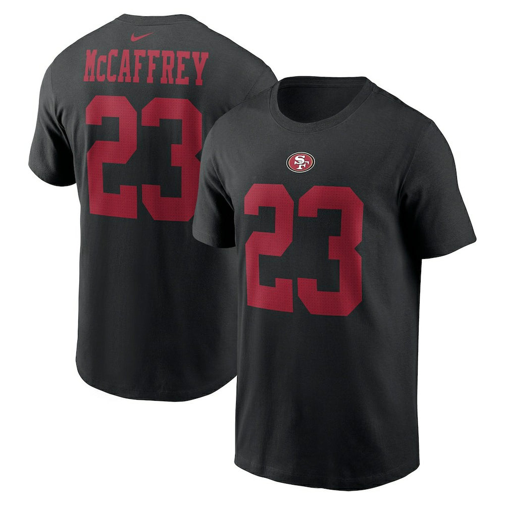 NFL San Francisco 49ers Christian McCaffrey  Player Name & Number T-Shirt