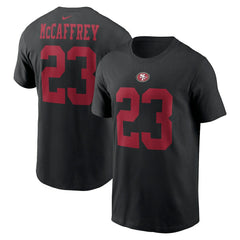 NFL San Francisco 49ers Christian McCaffrey  Player Name & Number T-Shirt