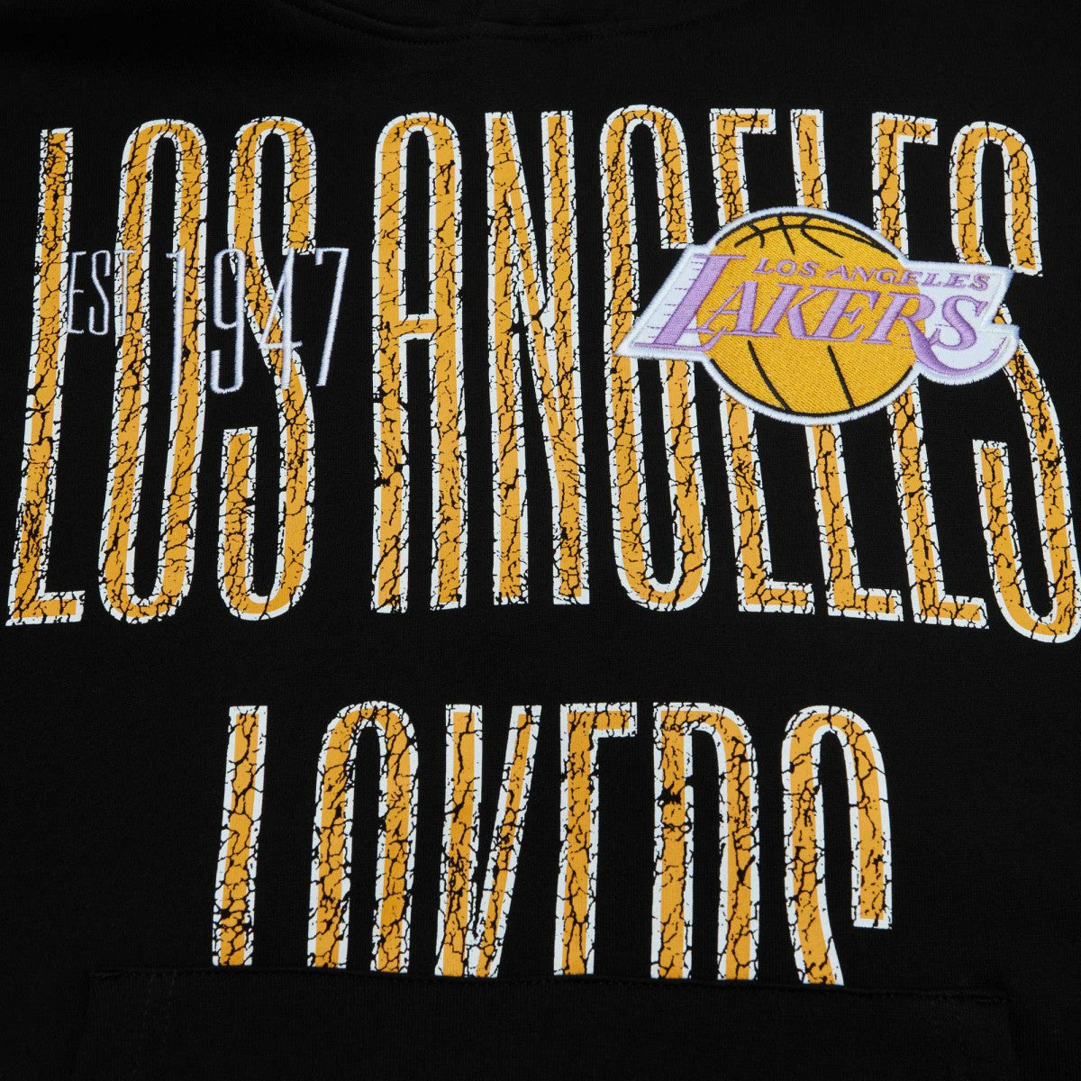 Los Angeles Lakers Hardwood Classics OG 2.0 Pullover Hoodie - Black | Mitchell & Ness cheap