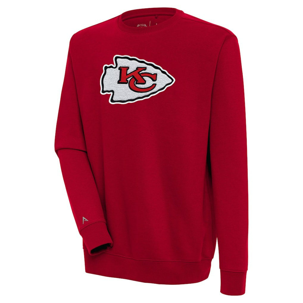 NFL Kansas City Chiefs Antigua Victory Crewneck Pullover Sweatshirt