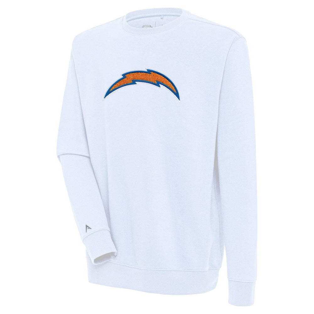 NFL Los Angeles Chargers Antigua Victory Crewneck Pullover Sweatshirt
