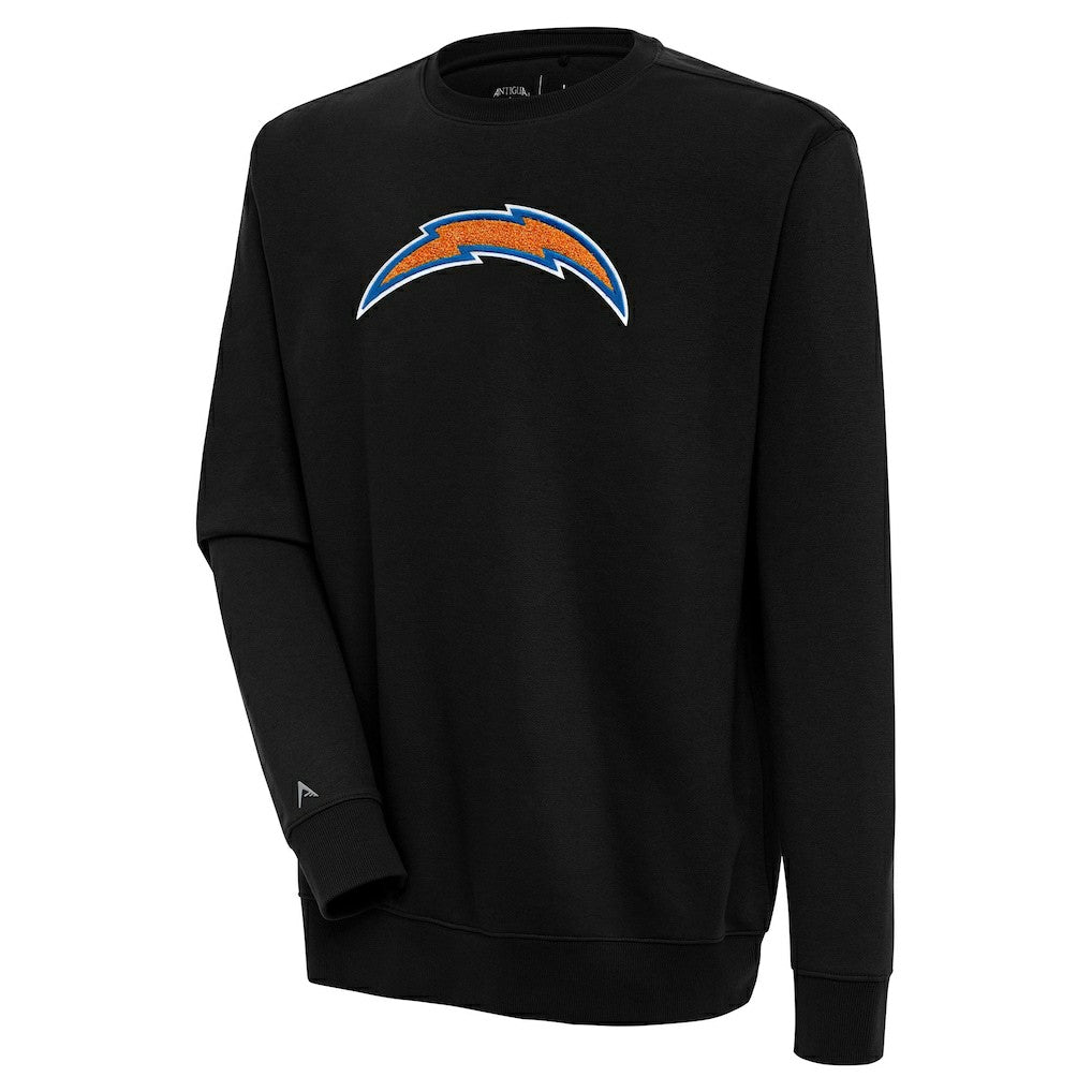 NFL Los Angeles Chargers Antigua Victory Crewneck Pullover Sweatshirt
