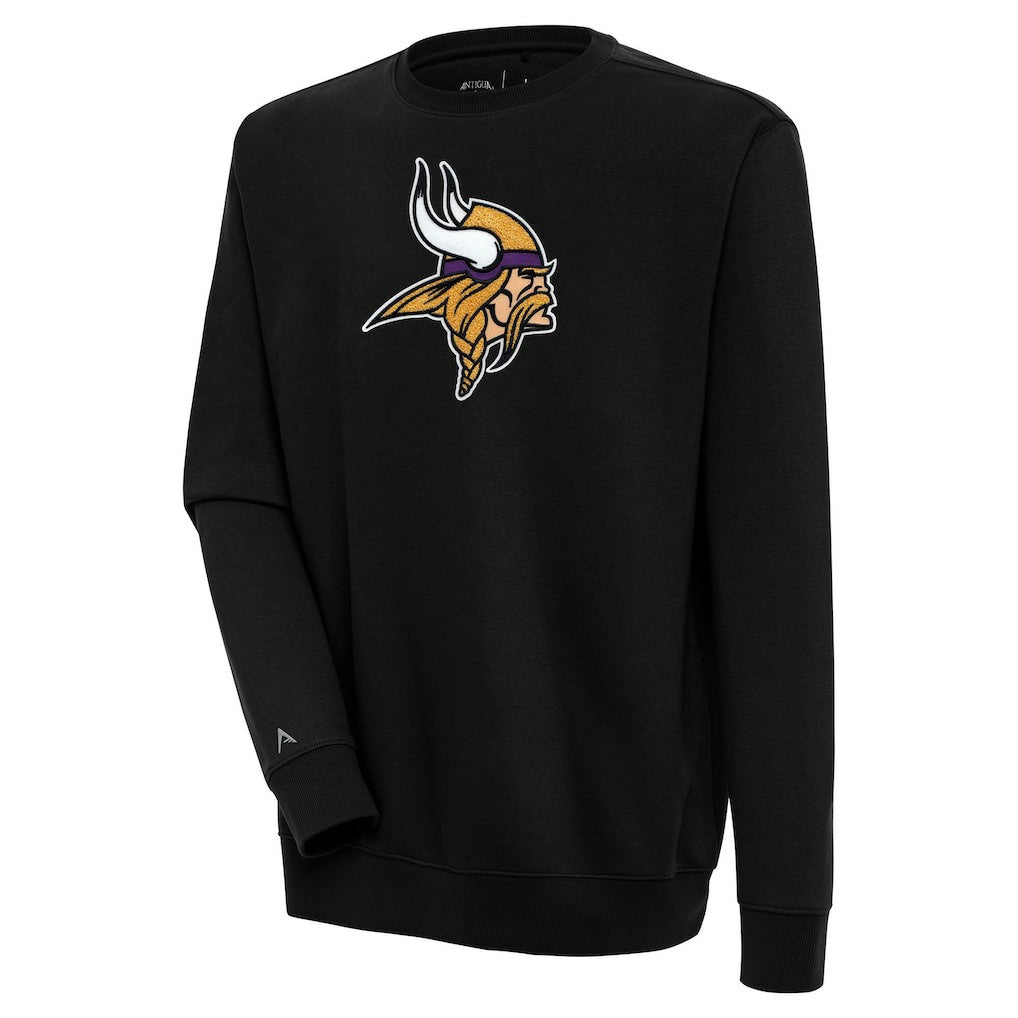 NFL Minnesota Vikings Antigua Victory Crewneck Pullover Sweatshirt