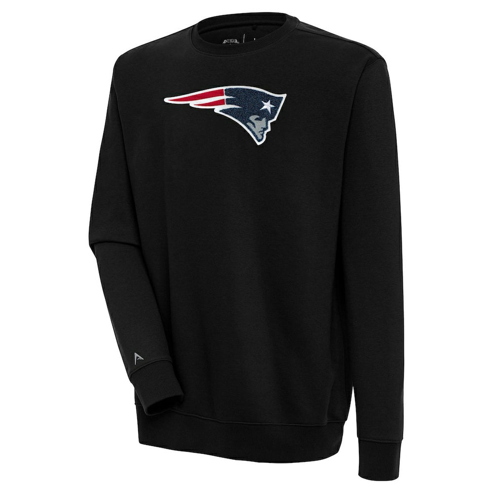 NFL New England Patriots Antigua Victory Crewneck Pullover Sweatshirt