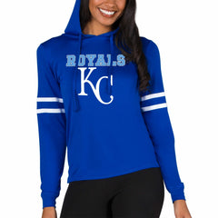 Kansas City Royals Concepts Sport Women's Marathon Lightweight Lounge Pullover Hoodie - Royal