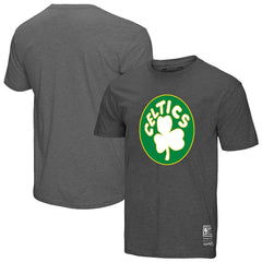 Boston Celtics Unisex Hardwood Classics MVP Throwback Logo T-Shirt - Heather Gray | Mitchell & Ness discount