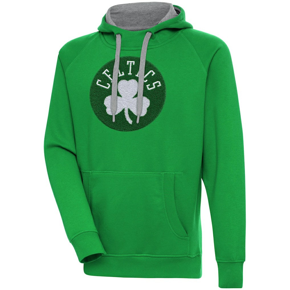 Boston Celtics Antigua Victory Pullover Hoodie - Kelly Green cheap