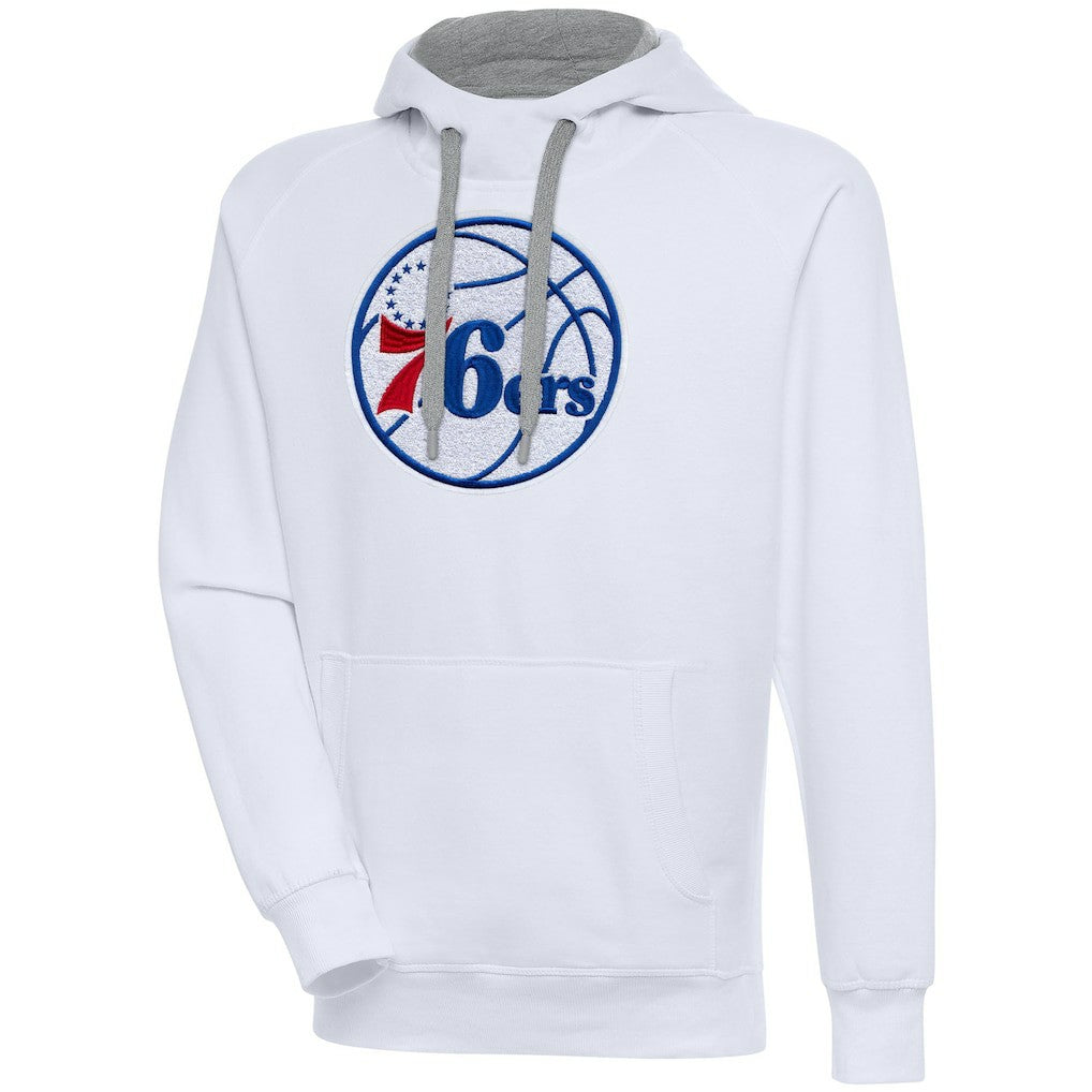 Philadelphia 76ers Antigua Victory Pullover Hoodie - White shop