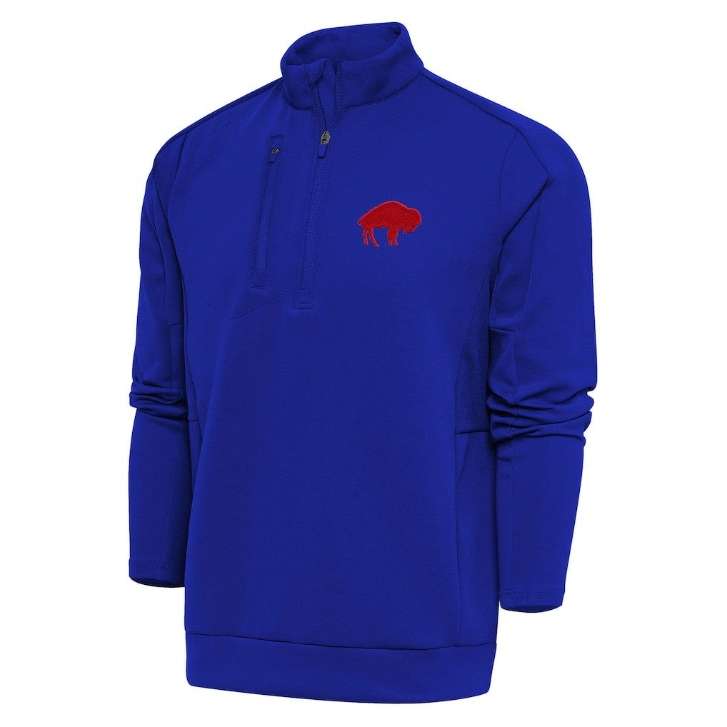 NFL Buffalo Bills Adult Throwback Logo Generation Quarter-Zip Pullover Top