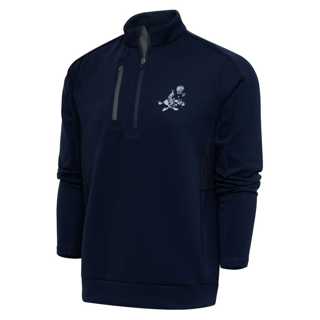 NFL Dallas Cowboys Adult Throwback Logo Generation Quarter-Zip Pullover Top