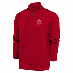 NFL Tampa Bay Buccaneers Adult Throwback Logo Generation Quarter-Zip Pullover Top