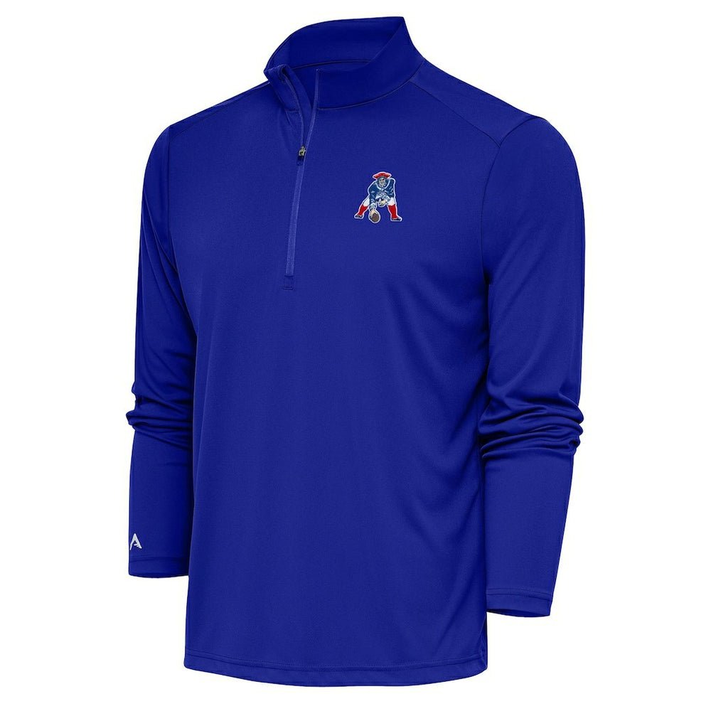 NFL New England Patriots Adult Throwback Logo Tribute Quarter-Zip Pullover