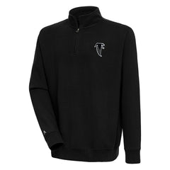 NFL Atlanta Falcons Adult Throwback Logo Victory Quarter-Zip Pullover Top