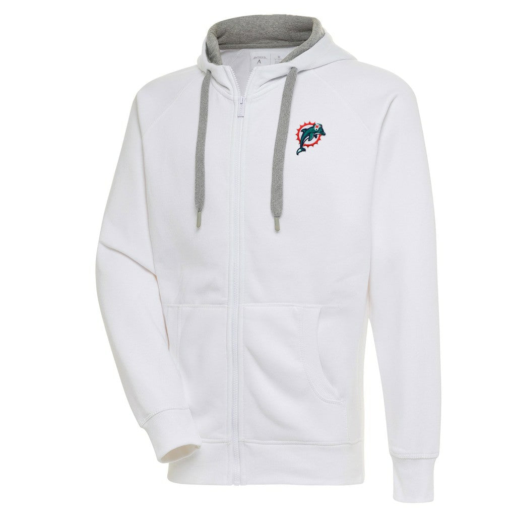 NFL Miami Dolphins Adult Throwback Logo Victory Full-Zip Hoodie