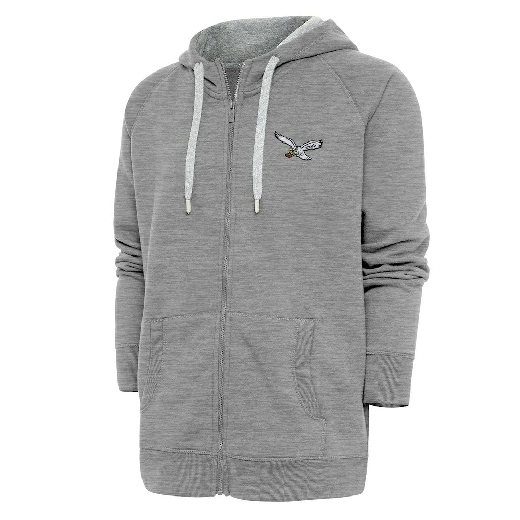 NFL Philadelphia Eagles Adult Throwback Logo Victory Full-Zip Hoodie