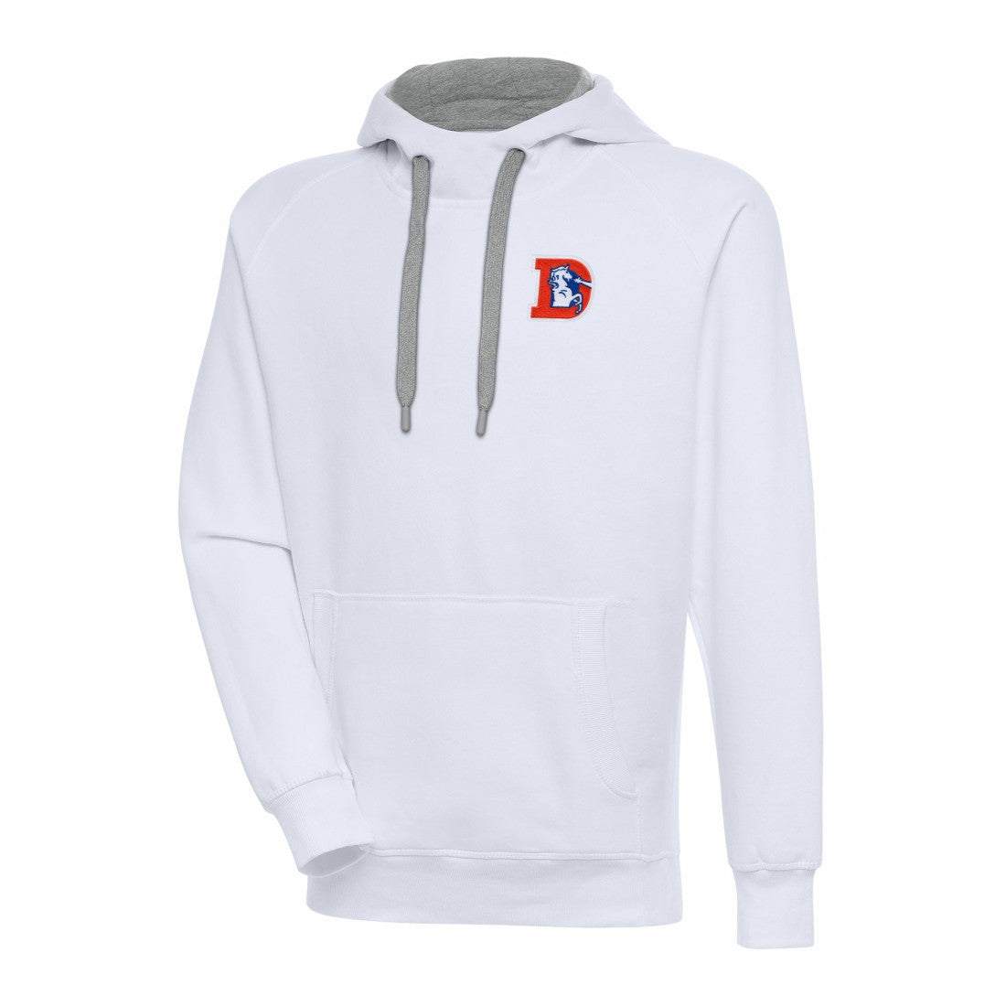 NFL Denver Broncos Adult Throwback Logo Victory Pullover Hoodie