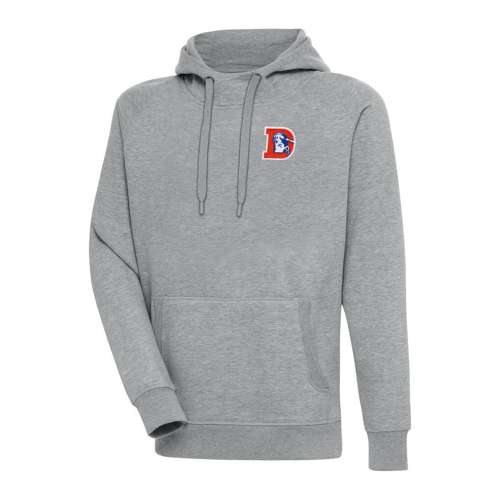NFL Denver Broncos Adult Throwback Logo Victory Pullover Hoodie