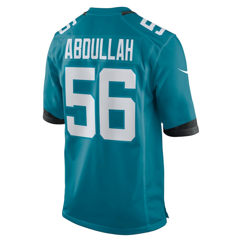 NFL Jacksonville Jaguars Yasir Abdullah  Team Game Jersey