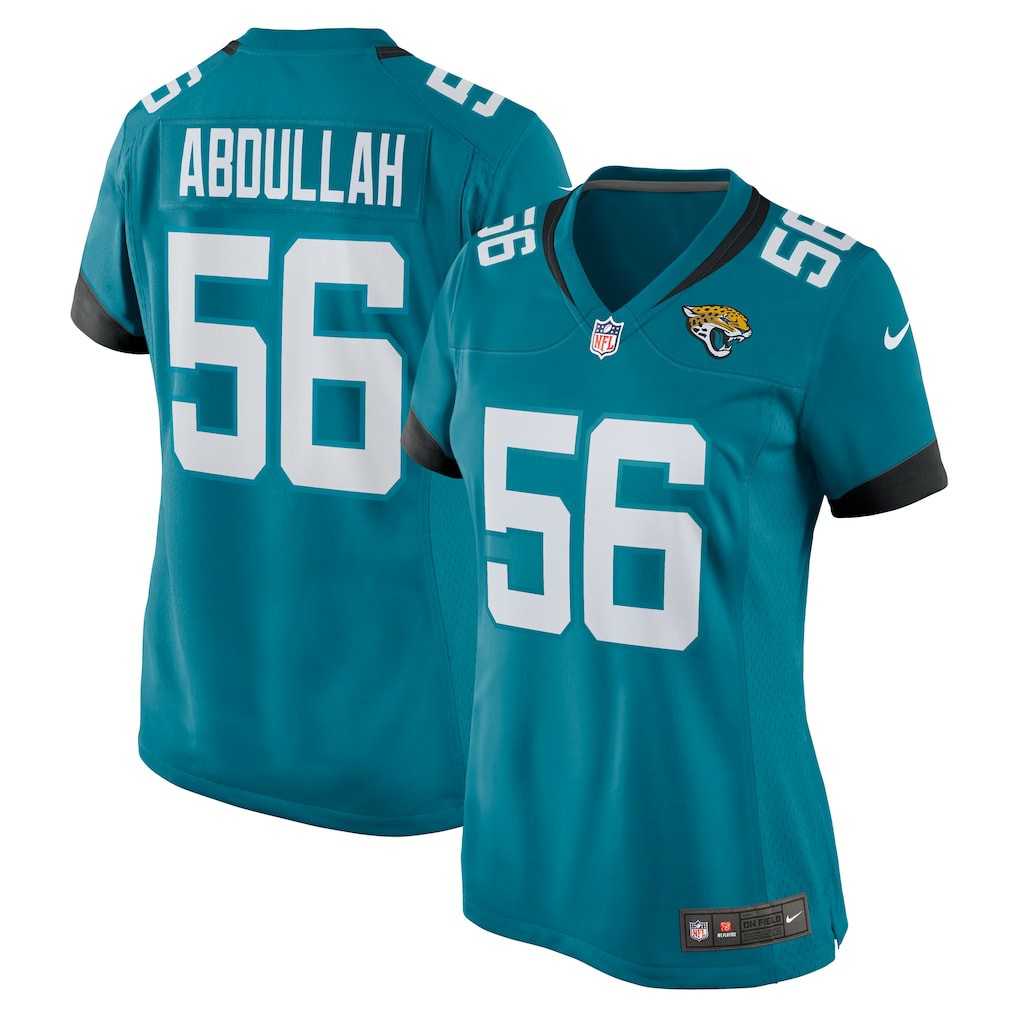 NFL Jacksonville Jaguars Yasir Abdullah  Women's Team Game Jersey