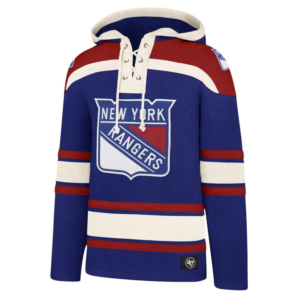 New York Rangers '47 Big & Tall Superior Lacer Pullover Hoodie