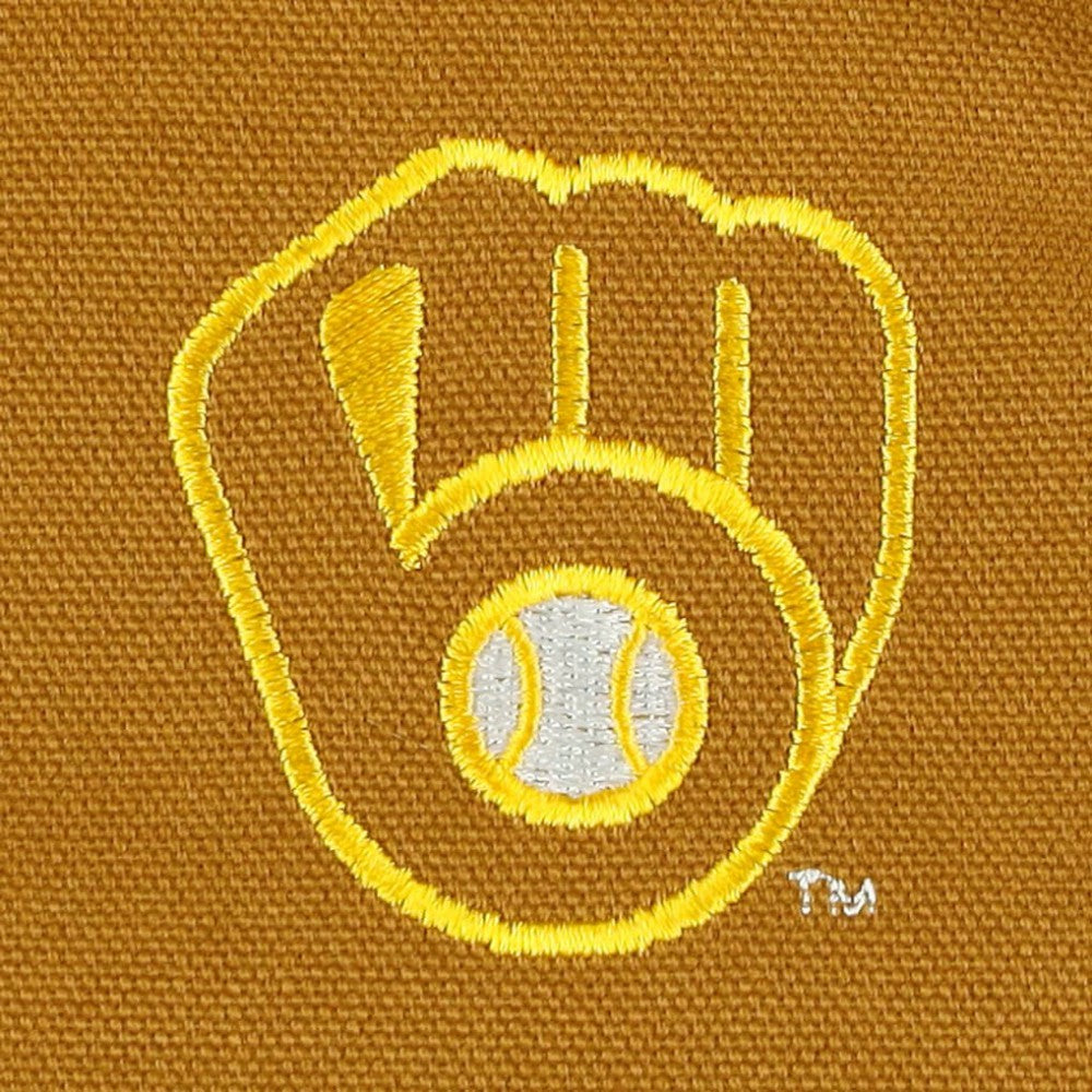 Milwaukee Brewers Dunbrooke Dakota Work Full-Zip Hoodie Jacket - Brown