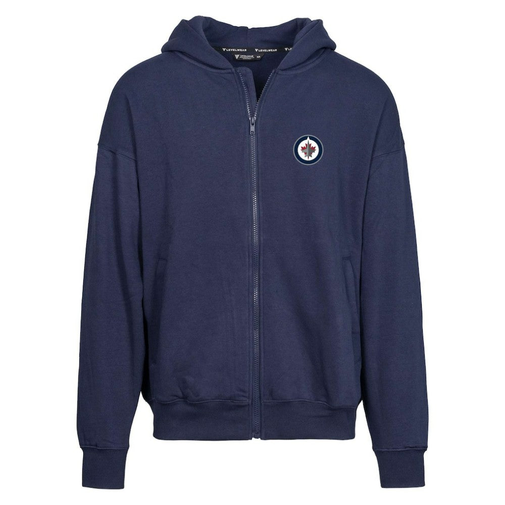 Winnipeg Jets Levelwear Uphill Insignia Full-Zip Hoodie