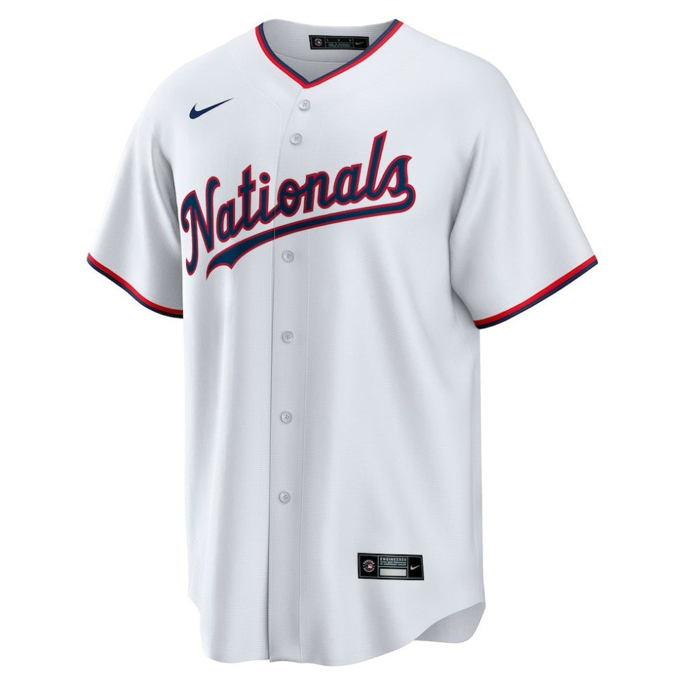 CJ Abrams Washington Nationals Youth Home Replica Player Jersey - White | Nike