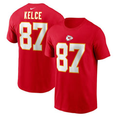 NFL Kansas City Chiefs Travis Kelce  Player Name & Number T-Shirt