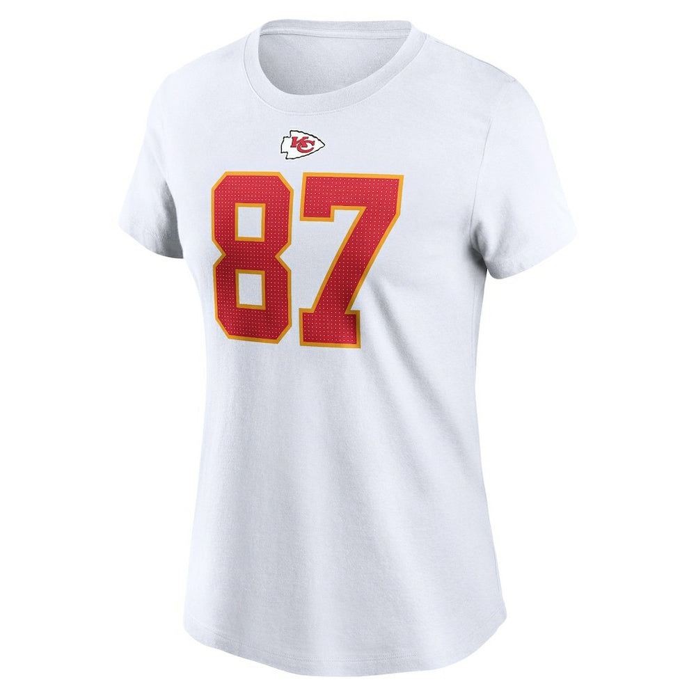 NFL Kansas City Chiefs Travis Kelce  Women's Player Name & Number T-Shirt