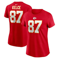 NFL Kansas City Chiefs Travis Kelce  Women's Player Name & Number T-Shirt