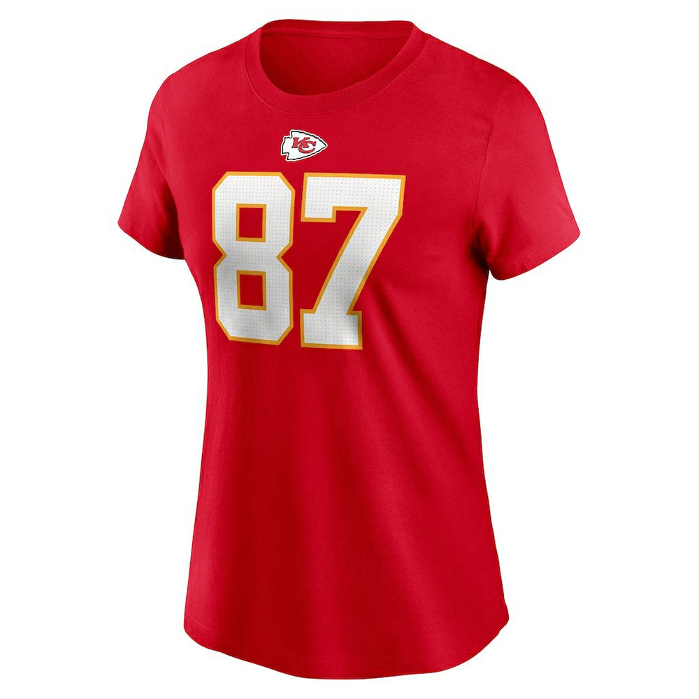 NFL Kansas City Chiefs Travis Kelce  Women's Player Name & Number T-Shirt