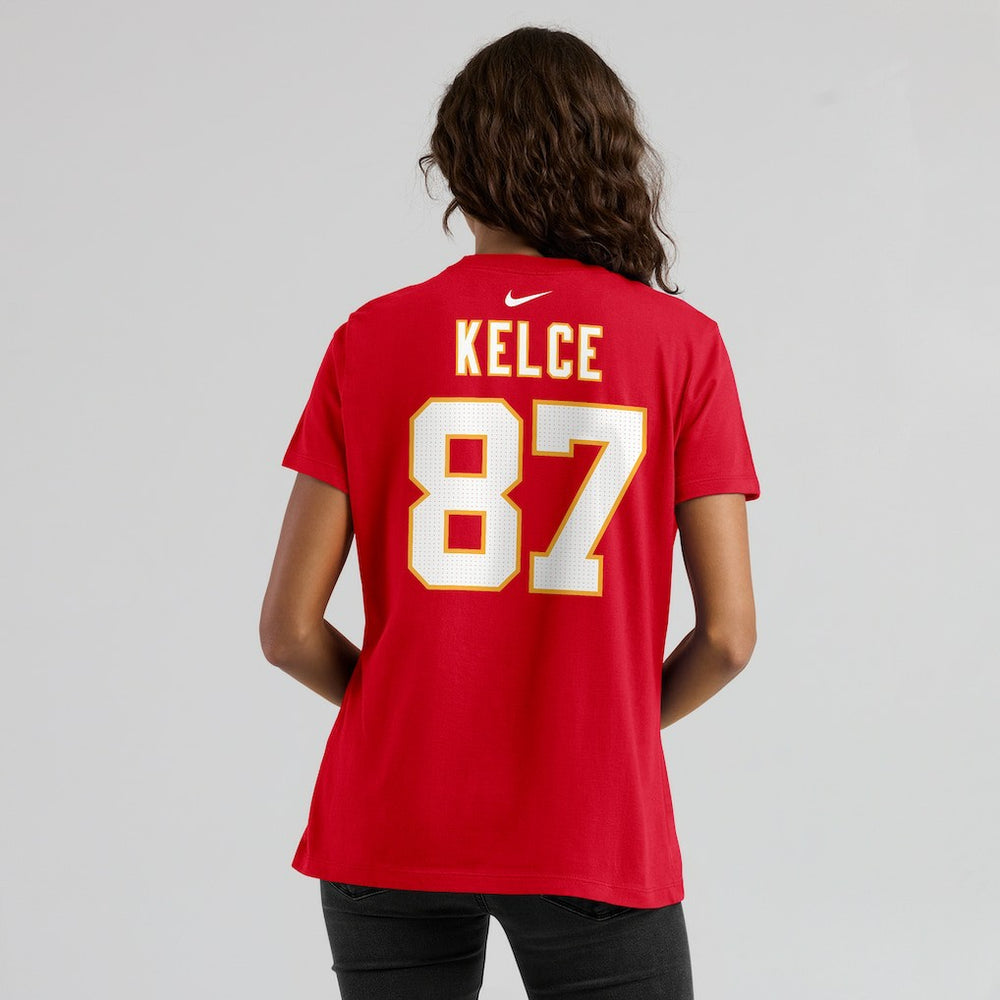 NFL Kansas City Chiefs Travis Kelce  Women's Player Name & Number T-Shirt