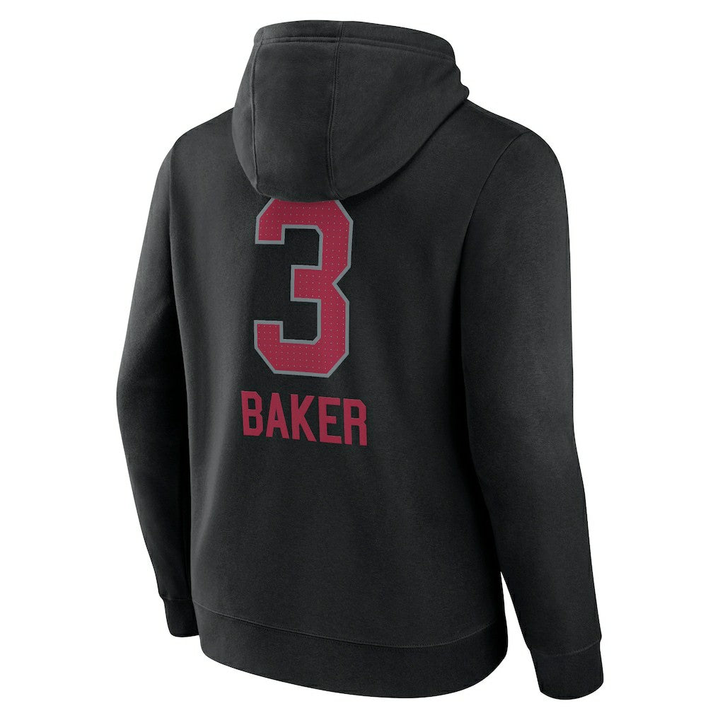 NFL Arizona Cardinals Budda Baker  Team Wordmark Player Name & Number Pullover Hoodie