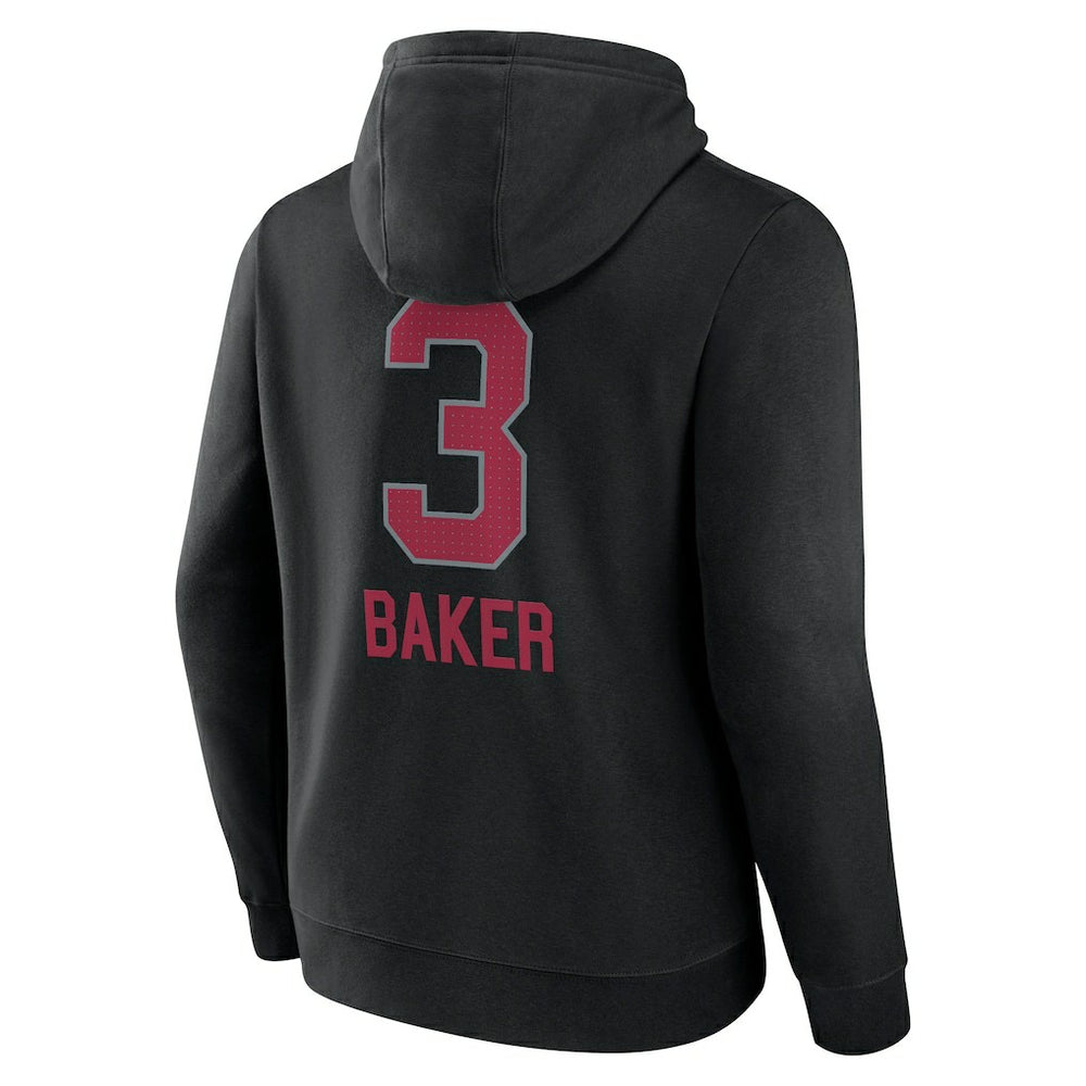 NFL Arizona Cardinals Budda Baker  Team Wordmark Player Name & Number Pullover Hoodie