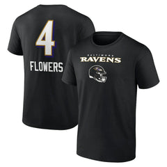 NFL Baltimore Ravens Zay Flowers  Team Wordmark Player Name & Number T-Shirt