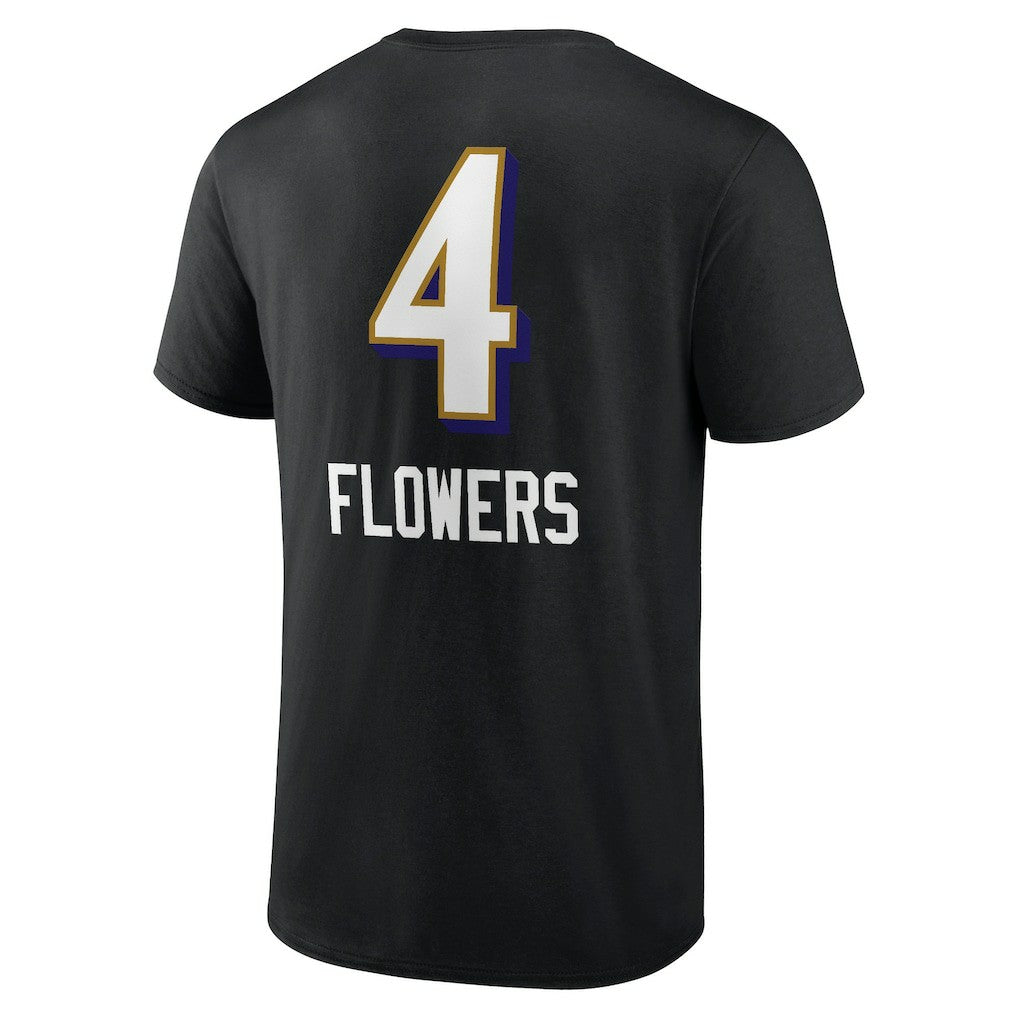 NFL Baltimore Ravens Zay Flowers  Team Wordmark Player Name & Number T-Shirt